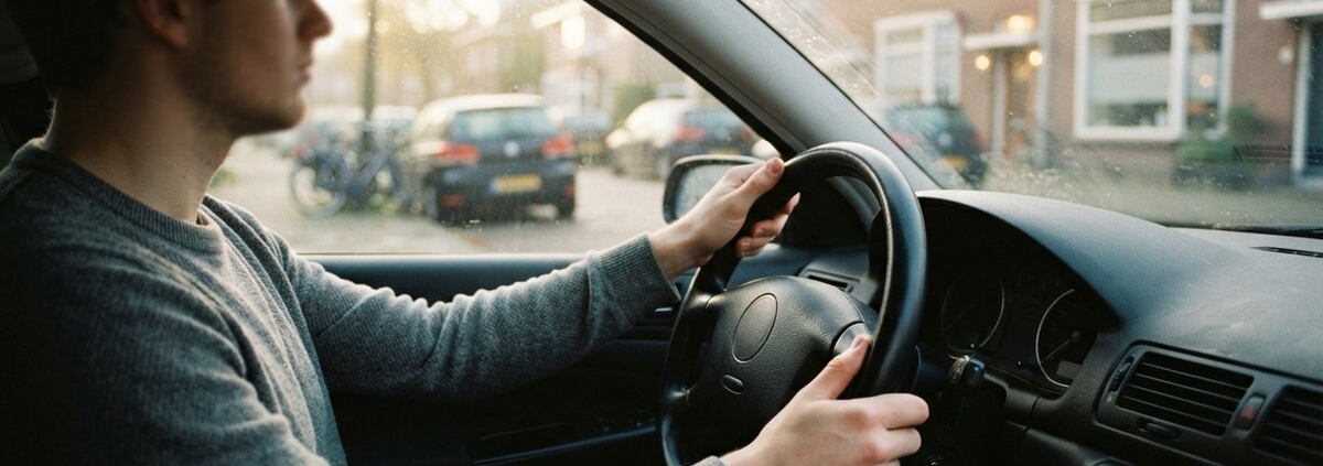Jonge bestuurder met restalcohol twijfelt in de vroege ochtend of hij mag rijden